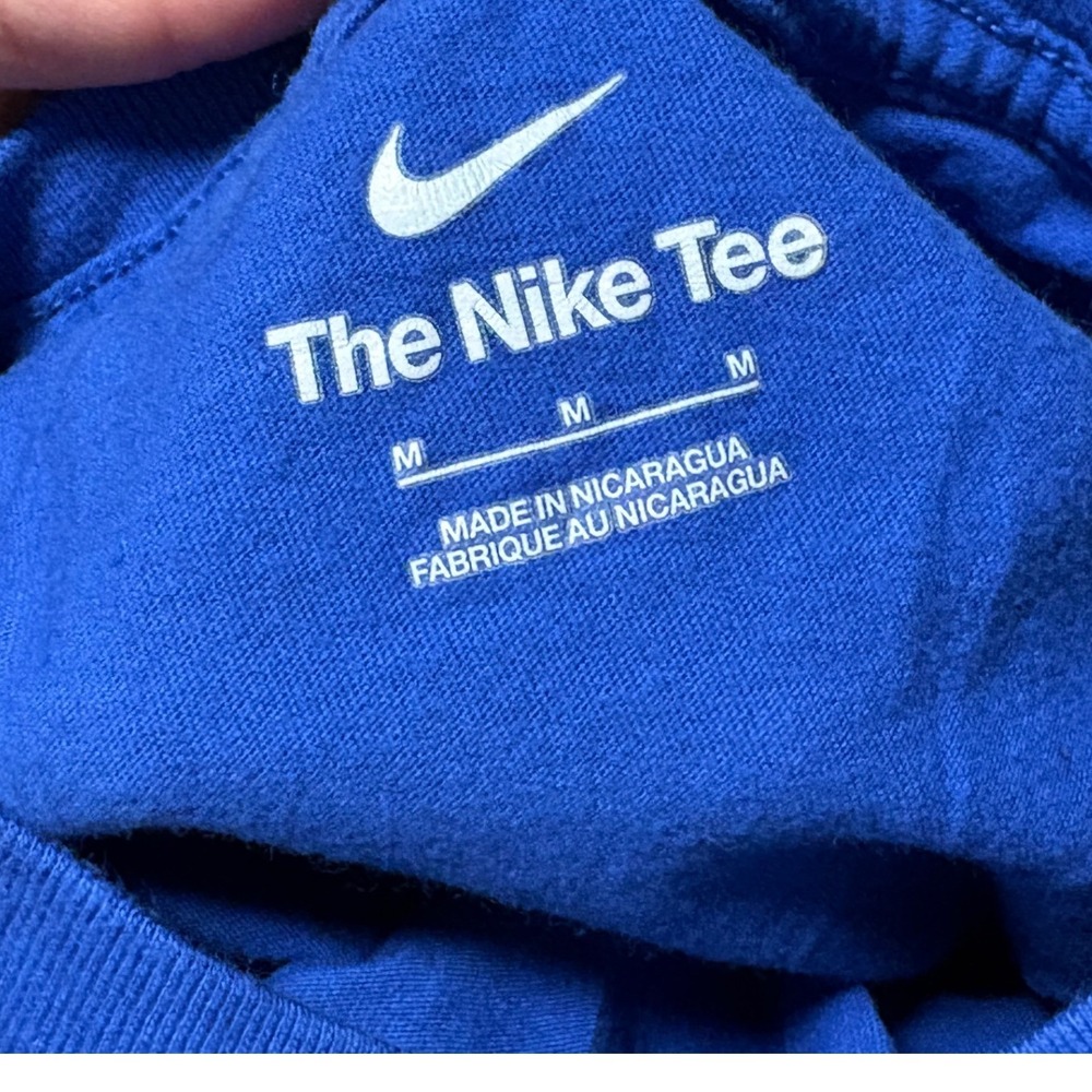 Nike Just Do It Graphic Tee Kids Size M Blue Good Short Sleeve Cotton BV2531-4EV - Picture 4 of 7